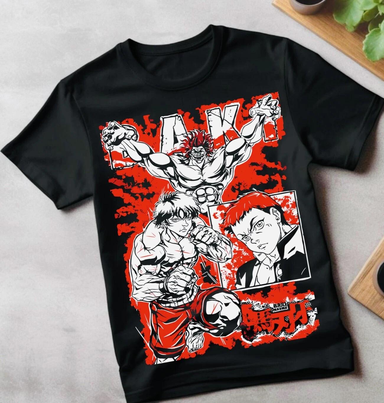 Футболка Baki the Grappler Манга Баки Ханма Юдзиро Ханма Аниме Баки S