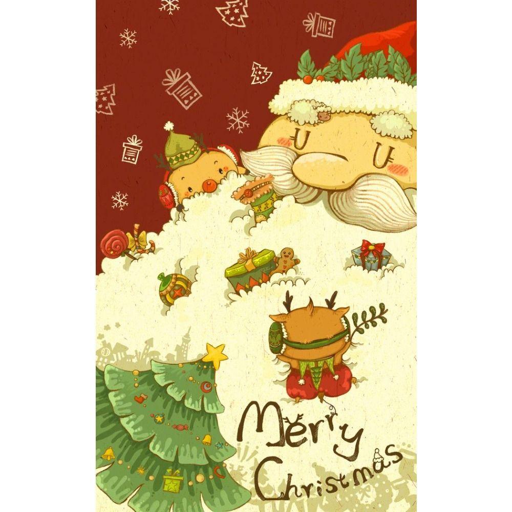 Vintage Christmas Metal Tin Sign Home Festive Wall Decor