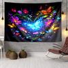 Pink Roses And Hearts Tapestry, Unique Design Tapestry, Wall Decor for Bedroom,Livingroom, Playroom,Heartwarming Fan Holiday Gifts