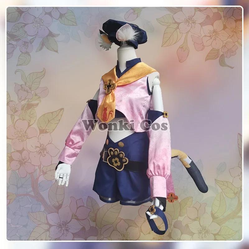 Game Impact Diona Katzlein Cosplay Costume Wig Cute Cat Neko Girl Gen Diona Cosplay Shin Outfits