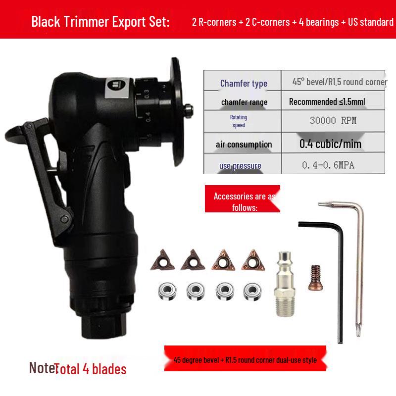 Handheld 45° Pneumatic Chamfering Machine for Metal Deburring