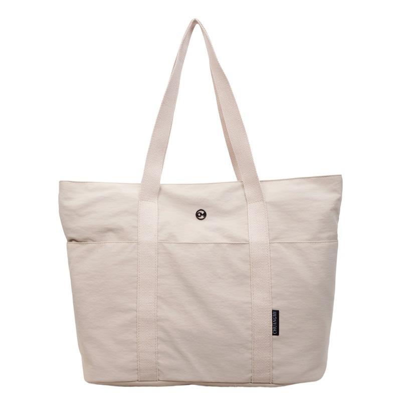 2025 new leisure commuting large-capacity commuting shoulder tote bag fashionable versatile solid color simple handbag