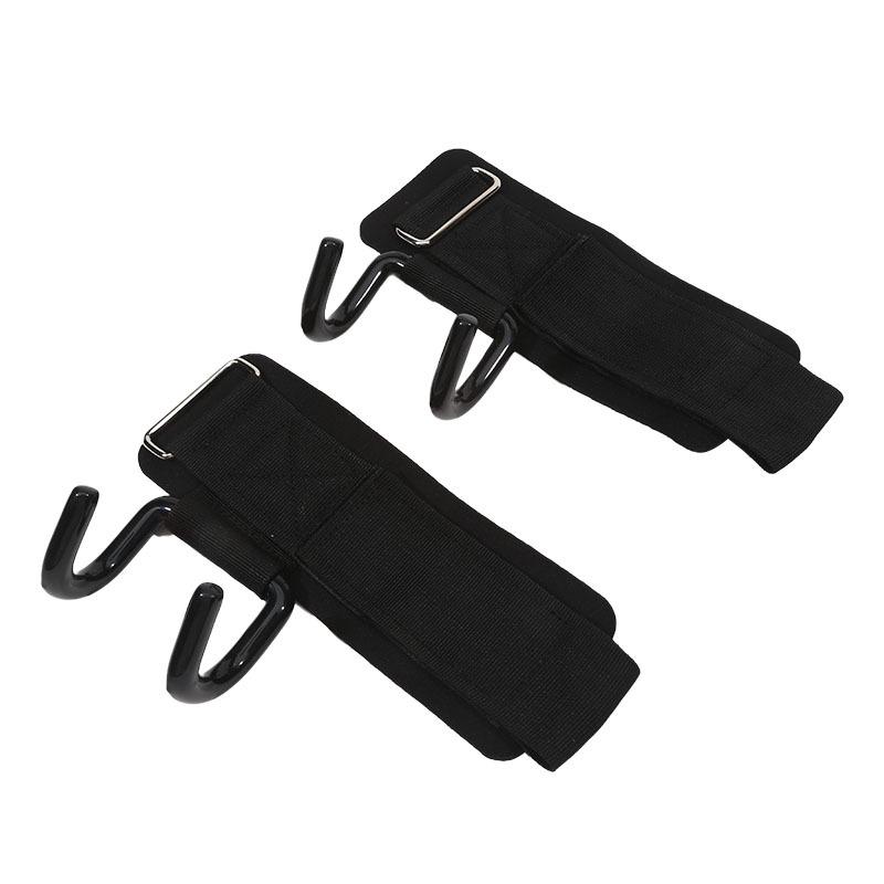 1 Pair With Anti-lumbar Hook Auxiliary Fitness Bracer Pull-up Assist Gloves Pull Hanging Horizontal Bar Hard Off Hand Hook Grip