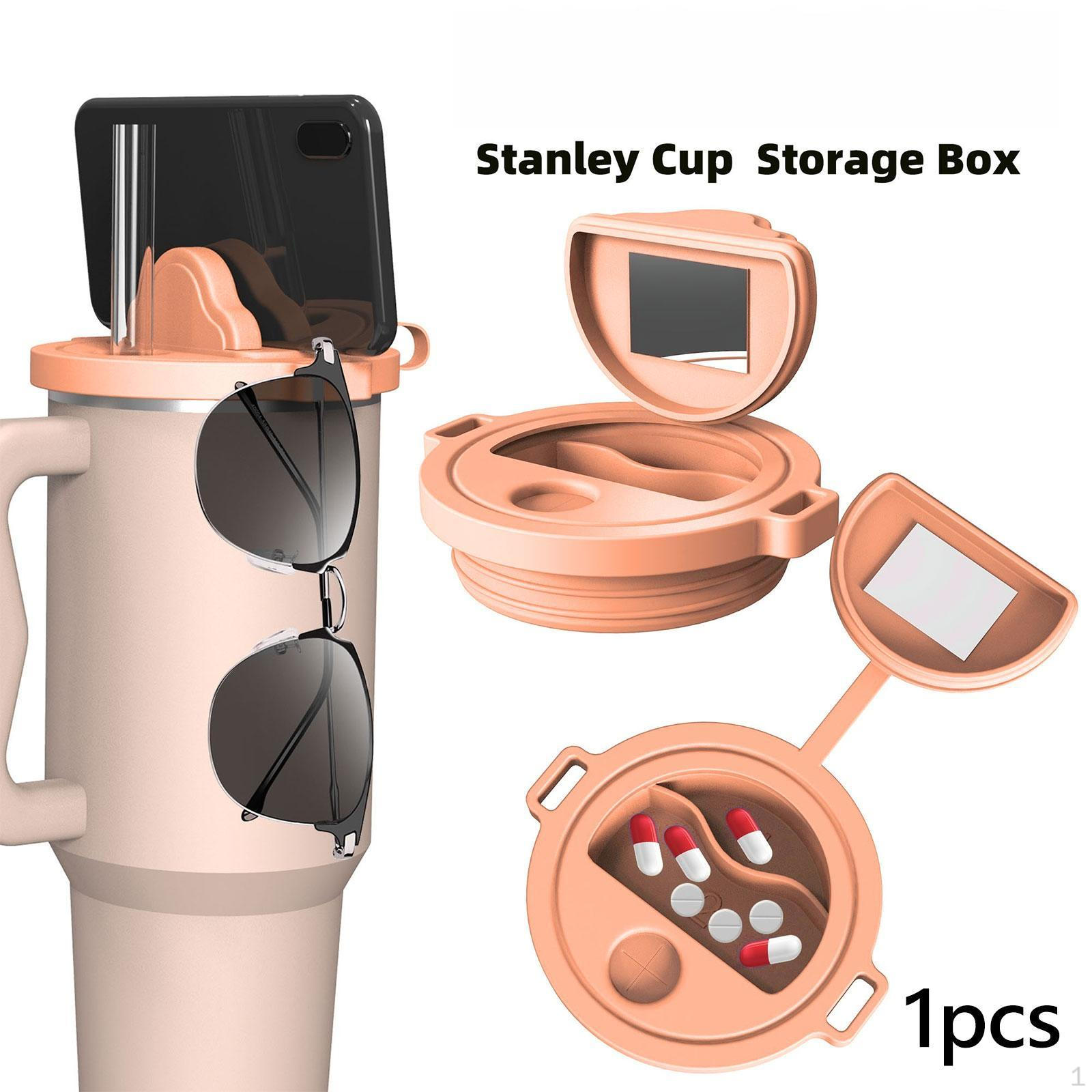 

40oz Cup Tumbler Lid Replacement with Phone Stand помаранчевий