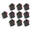 10Pcs 20A 15A 125V 250V Boat Type Rocker Switches 3 Pin 2 Position Rocker on/Off  Test Stands