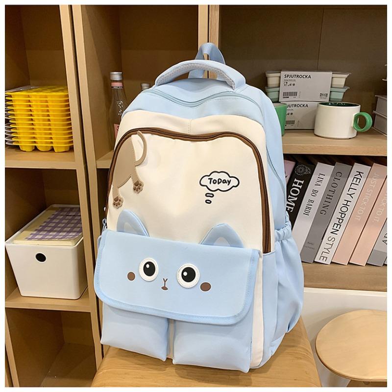 High Value, Fresh and Sweet, Cute Cat Backpack, Lightweight and Large-capacity Backpack for Junior High School Students