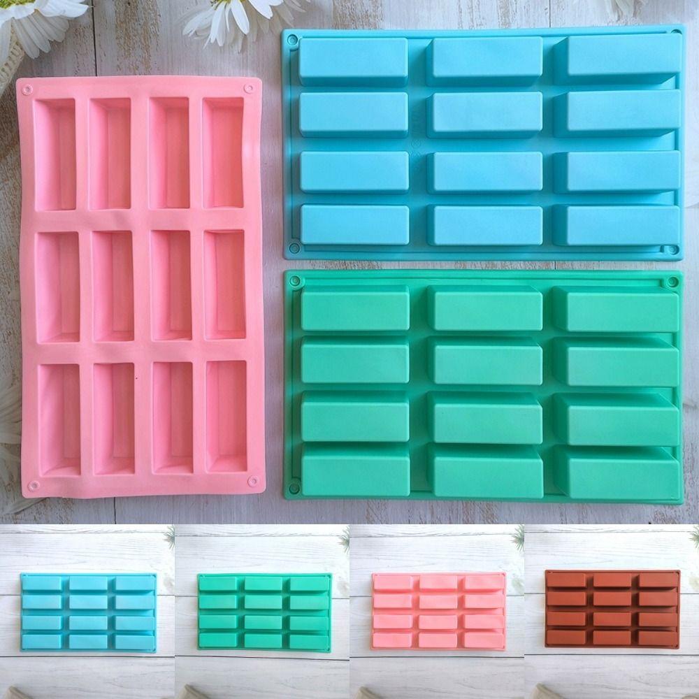 Silicone Brownie Molds Easy To Release Protein Bars Maker Reusable Baking Mould Tray for Kitchen