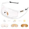 Kapvoe Photochromic Cycling Glasses UV400 MTB Clear Mountain Bike Transition Bicycle Sunglasses for Men Women Sports Eyewear