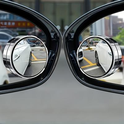 Blind Spot Car Rearview Mirrors Reusable Circular High-definition Glass Convex 360 ° Wide-angle Side Rearview Mirror with Suction Cup
