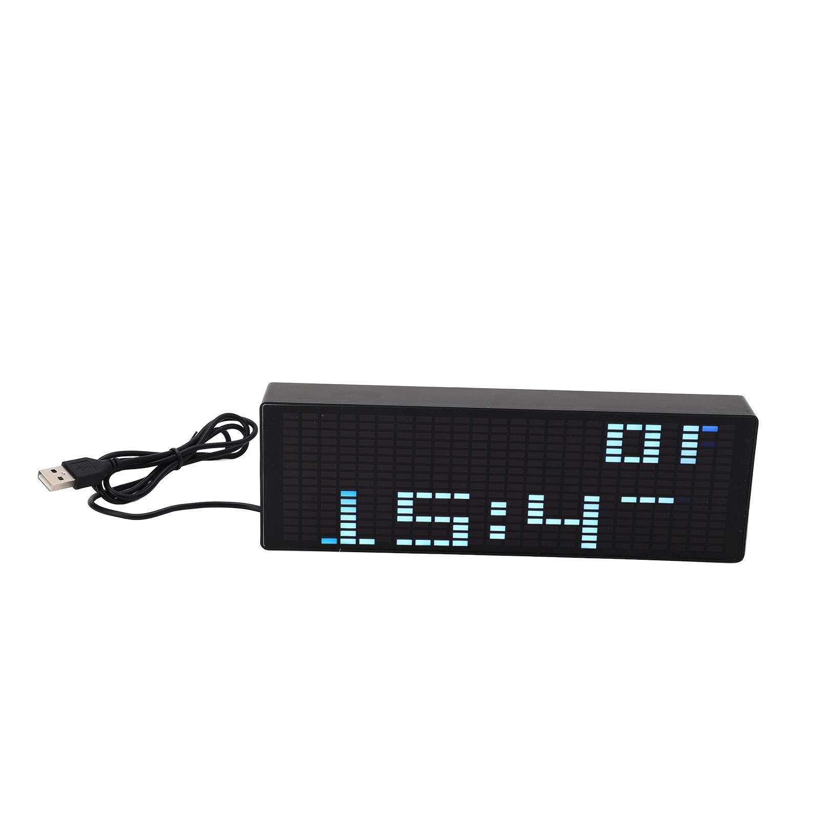 Music Spectrum Display 384 RGB LEDs 20 Dynamic Effects 7 Color Effects Music Spectrum Analyzer Indicator 5V ABS