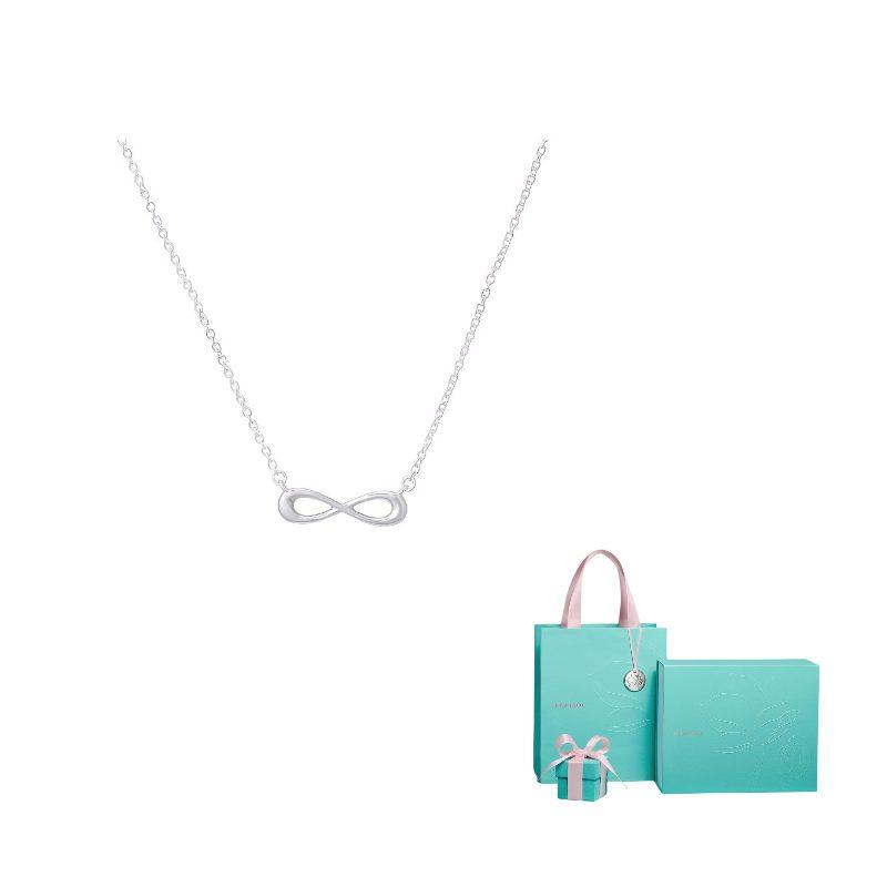 TIFFANY & CO . Infinity Serie 925 Sterling Silber Halsketten Damen Silber 37725951