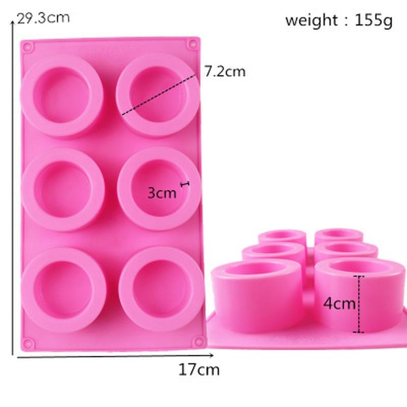 Silicone Cake Chocolate Mold 6-hole Baking Tray Ball Pop DIY Cake Biscuit Molds Tools