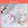 Sanrio Melody Plush Keychain With Pp Cotton Fill Cute Animal Design For Kids And Collectors