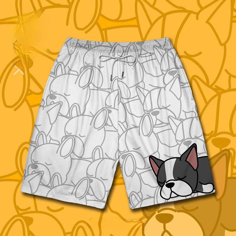 

Bull Dog Boxing Muay Thai Kickboxing Training Shorts Print Quick Dry Martial Art Boxer Unisex Men Women Kid Fighting Fitness Sport Gym Workout S