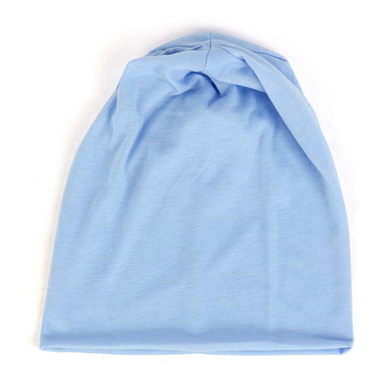 

1pc color double-layer brimless casual skull hats for men and women,outdoor leisure pullover knitted hats for autumn and winter One Size небо синє кольору