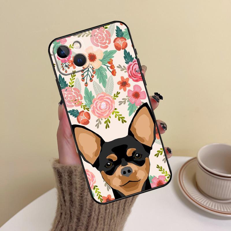 Chihuahua Dog Phone Case For iPhone 14 13 12 11 15 16 Pro Max 7 8 Plus X XR XS Max 12 13 Mini Cover Case