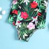 In-Stock Green Floral Ruffle One-Piece Swimsuit for Baby Girls and Toddlers