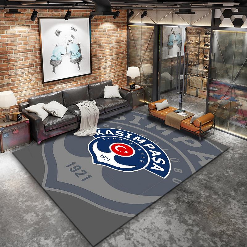 Football Club Logo Carpet Rug For Living Room Bedroom Home Sofa Decoration Kids Play Nonslip Floor Mat
