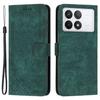 For Xiaomi Redmi K70E 5G/Poco X6 Pro 5G Phone Case Wallet PU Leather Flip Line Imprinted Cover