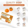 Persimmon Soap Bar for Body Odor Control Purifying Deodorizing Body Soap for Eliminating Nonenal Body Odor Natural Deodorant Soap for Men & Women, G