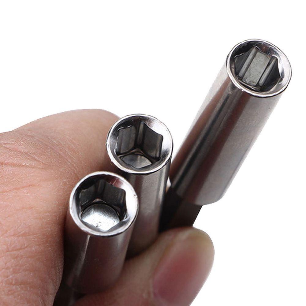 Release Magnetic Extension Power Tools Screwdriver Hex Shank Extender Rod Socket Drill Bit Holder