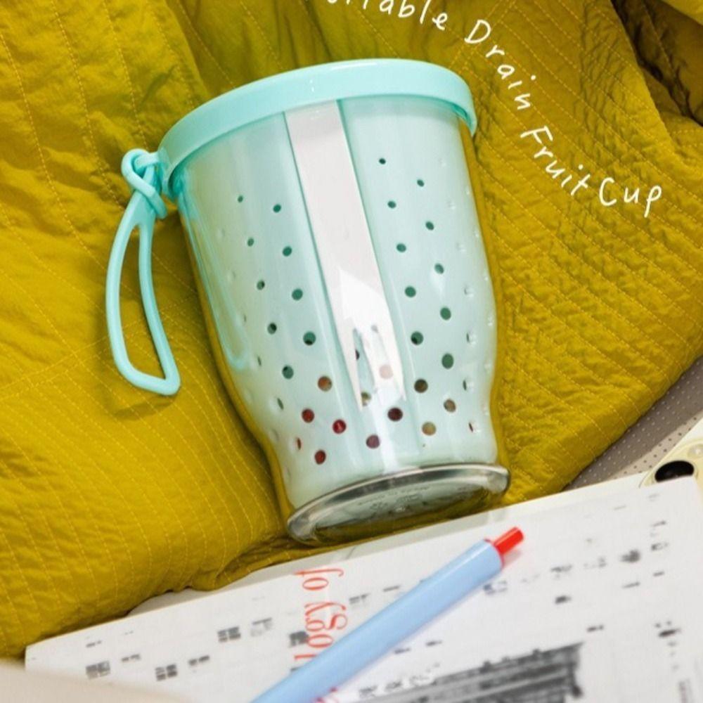 Anti-Slip Oatmeal Storage Jars Double Layer Salad Cup Food Storage Container Multi-purpose