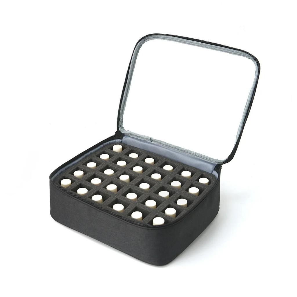 Nail Polish Storage Bag Essential Oil Bag Portable Cosmetic Nail Care Kit Nail Care Tool Storage Box 30 Compartment