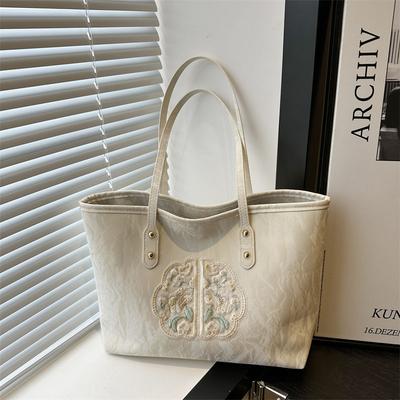 Large Capacity Bag Summer Style Fashionable Embroidered Handbag Shoulder Bag Underarm Bag Versatile Tote Bag