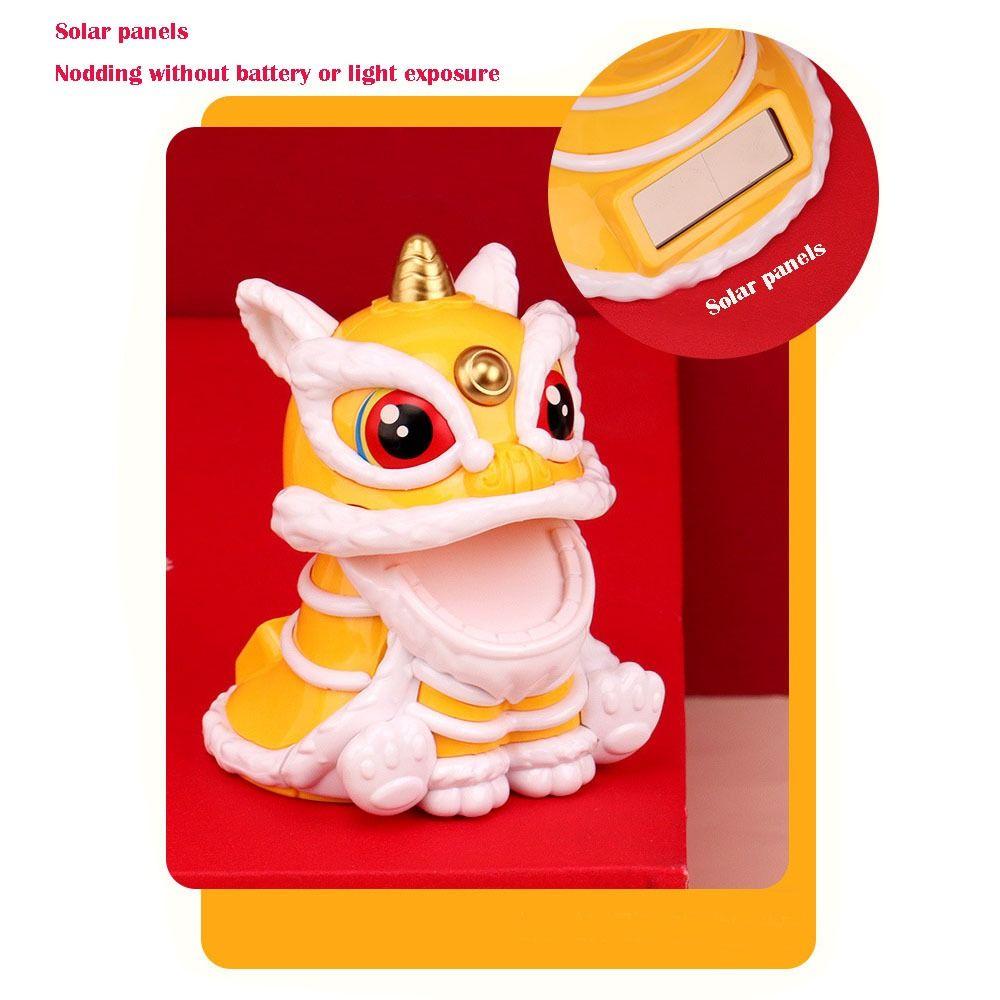ABS Mascot Lion Car Sculpture  Fit Home Wealth Good Fortune Car Desktop Decor