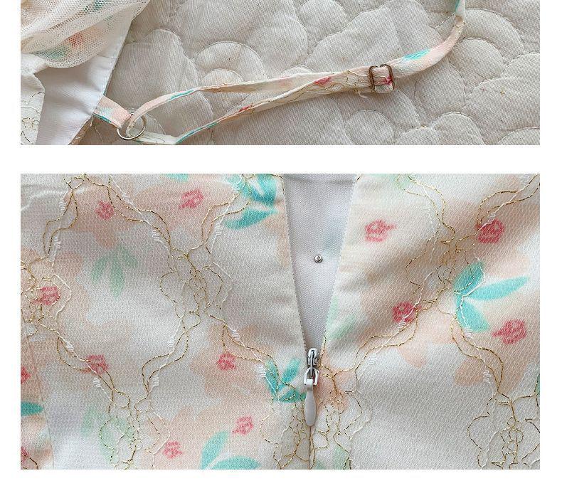 Fairy Forest Lace Floral Spaghetti Strap Summer 2026 Women's Two-Piece Beach Vacation Dress