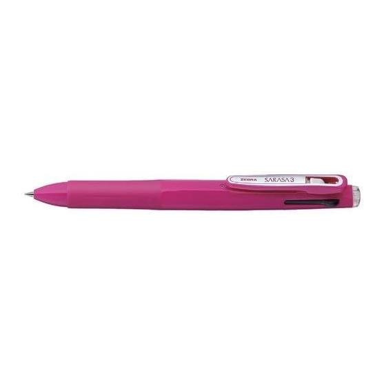 Zebra 3-color ballpoint pen Sarasa 3B pink J3J2-P