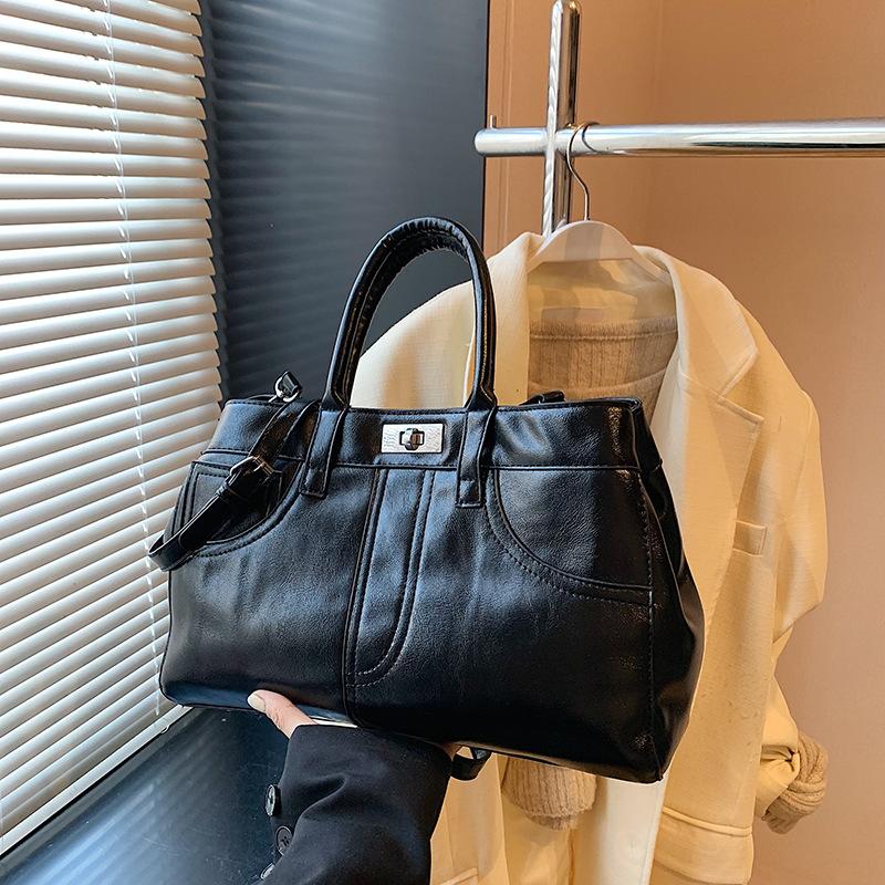 

Premium retro Maillard brown bag women s new autumn and winter versatile messenger bag portable tote bag