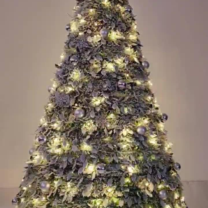 Scalable Luminous Pagoda Christmas Tree - Round, Folding, 1.5m/1.8m/2.1m