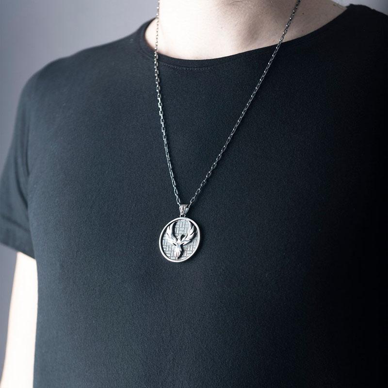 Buy Phoenix Pendant Bird Necklace 