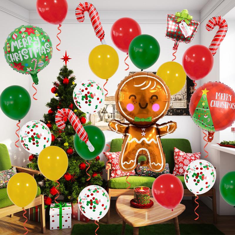 Christmas Balloons Santa Claus Snowman Happy New Year Christmas Party Decorations Globo Kids Gifts Toys Xmas Birthday Party Decorations