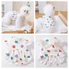 Dog Flower Decors Dress Walking Camp Pet Dress Dog Floral Skirt Dog Skirt