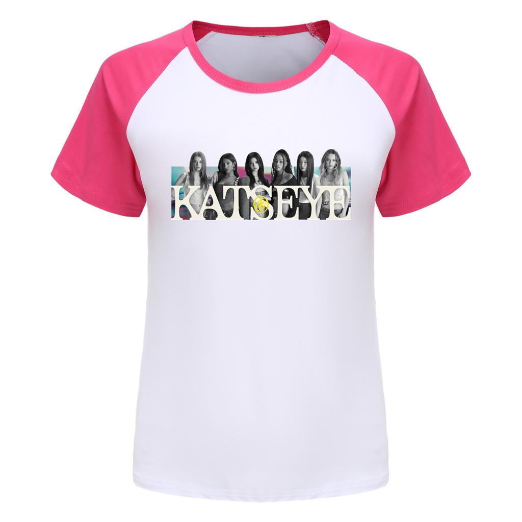5350 Vardaglig Barn Flickor T-shirt KATSEYE Tryck Topp