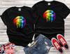 Rainbow Lips Print Love Gay Pride Lesbian LGBT Family Best Gift Tshirt Top Men Women Ladies Gildan S-M-L-XL-XXL-3XL-4XL-5XL Unisex V27
