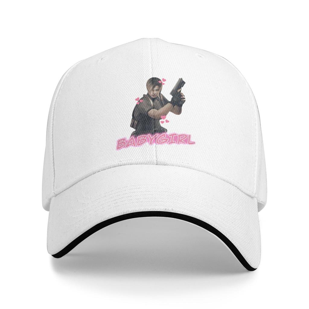 Residents Evils Leon Kennedy Babygirl Baseball Cap Couple Print Trucker Hat Summer Retro Hiking Fishing Sun Visor Baseball Caps