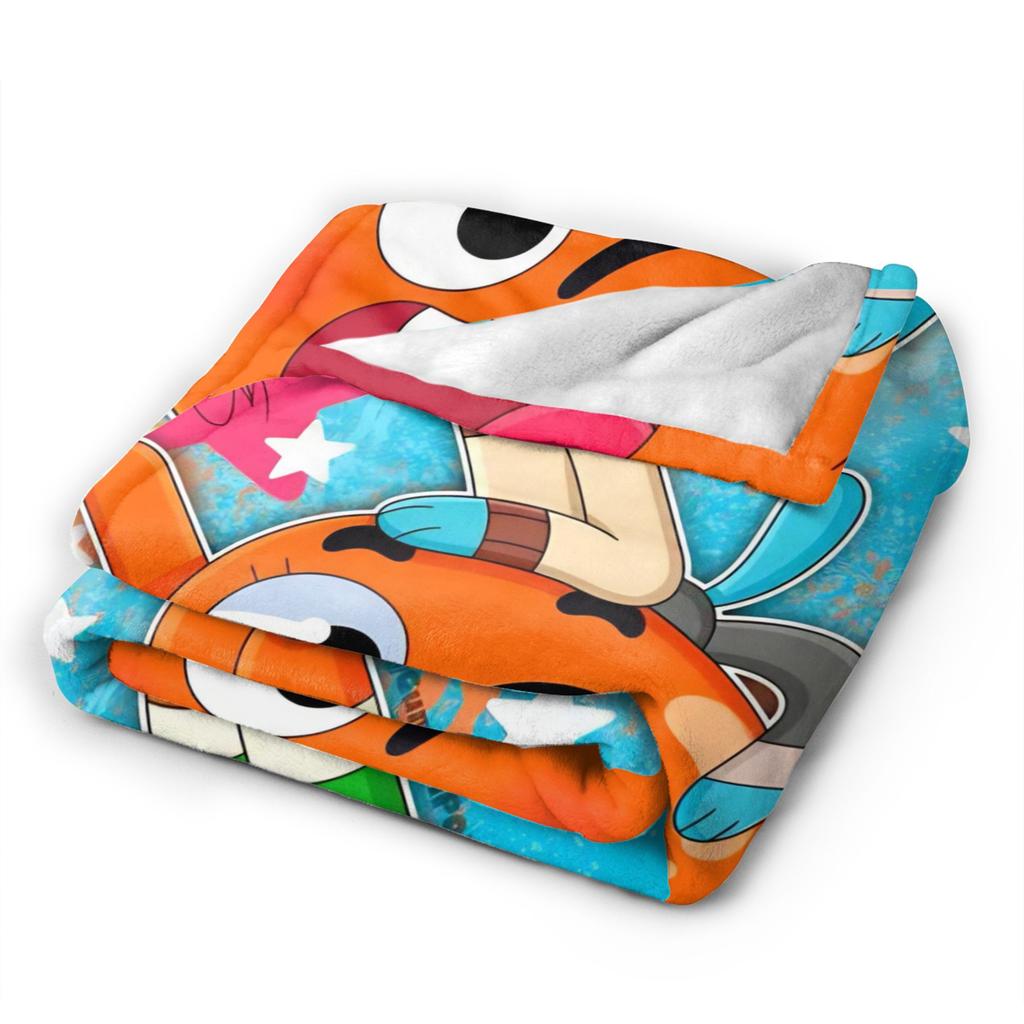 The Wonderfully Weird World of Gumball Blanket Quality Winter Airplane Travel Living Room Funny Bedspread