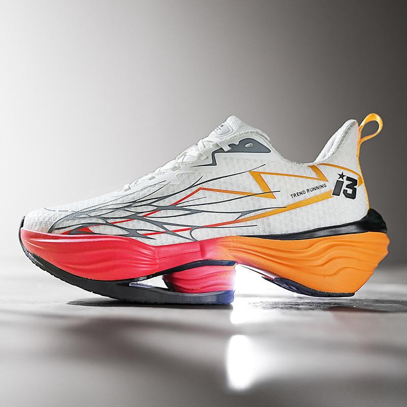 

Running shoes, young men s spring and summer new racing shoes, non-slip, wear-resistant soft-soled breathable sports shoes, training shoes 36