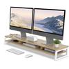 Fenge Monitor Desktop Desk Monitor Computer 108cm PC Dual Monitor Desktop Desktop Display Stand Stand, Shelf, Stand, Stand, 2-Tier, Wooden, Wide,