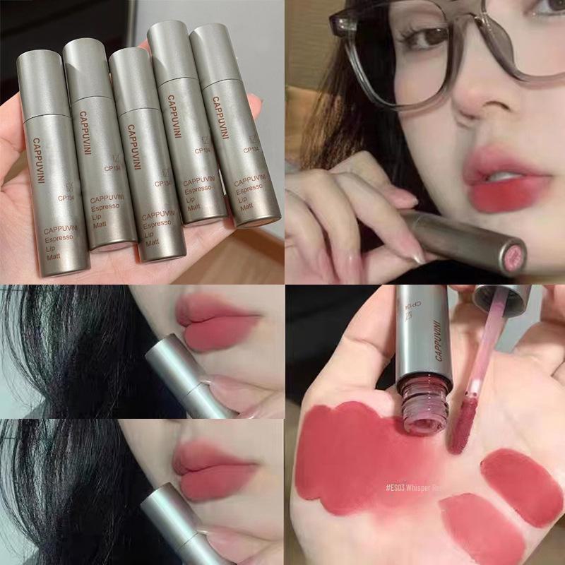 Cappuvini Velvet Lip Glaze: Affordable, Concentrated Autumn/Winter Lip Gloss for Students.