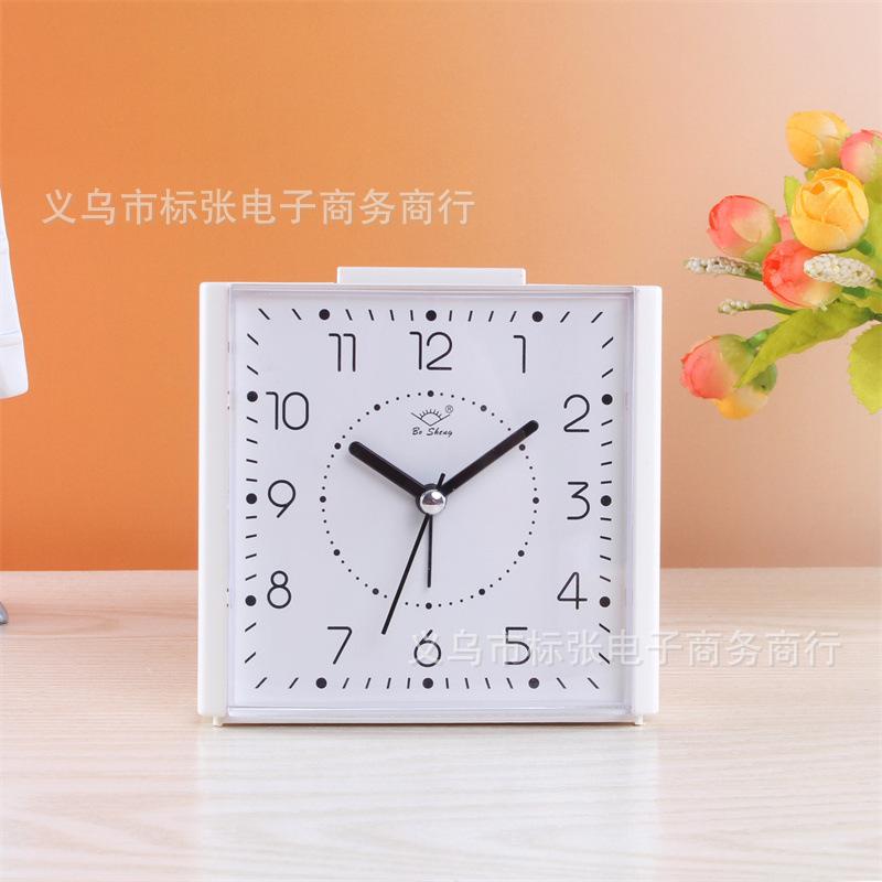 Dual-tone version silent alarm clock student bedside snooze clock creative luminous clock children's bedroom desktop clock