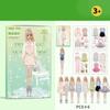 No Cutting Paper Doll House Girl DIY Toy DIY Cute Princess Book Paper Doll Quiet Book  Toy for Kids