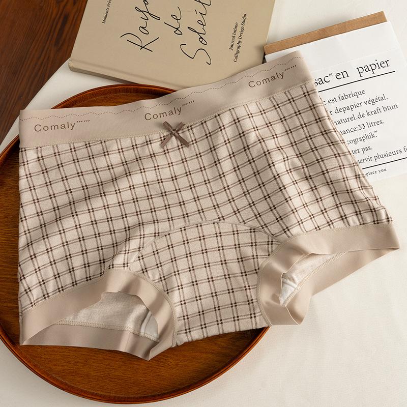 Female Spring and Autumn Small Leopard Print Cotton 10A Antibacterial Crotch Boxer Briefs