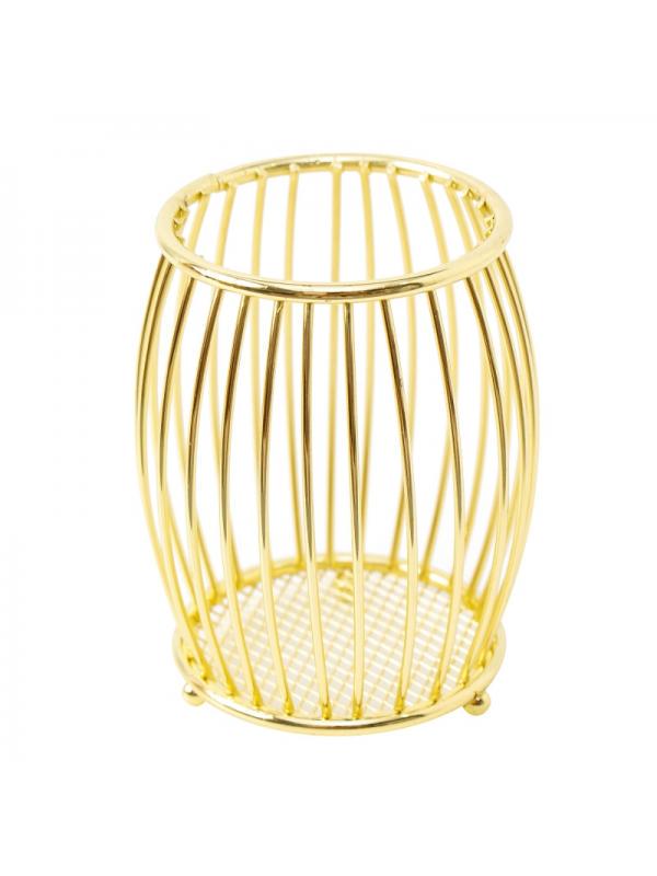 Iron Wire Металлический карандаш Держатель настольный стационарный косметический держатель для хранения кисти J