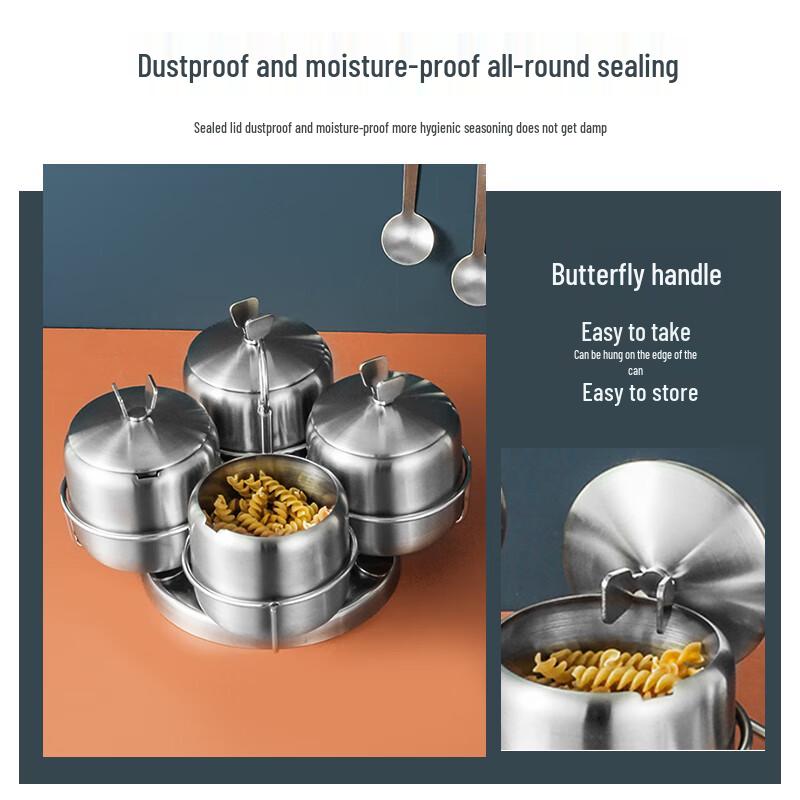 Hanlu 304 Stainless Steel Spice Jar Collection