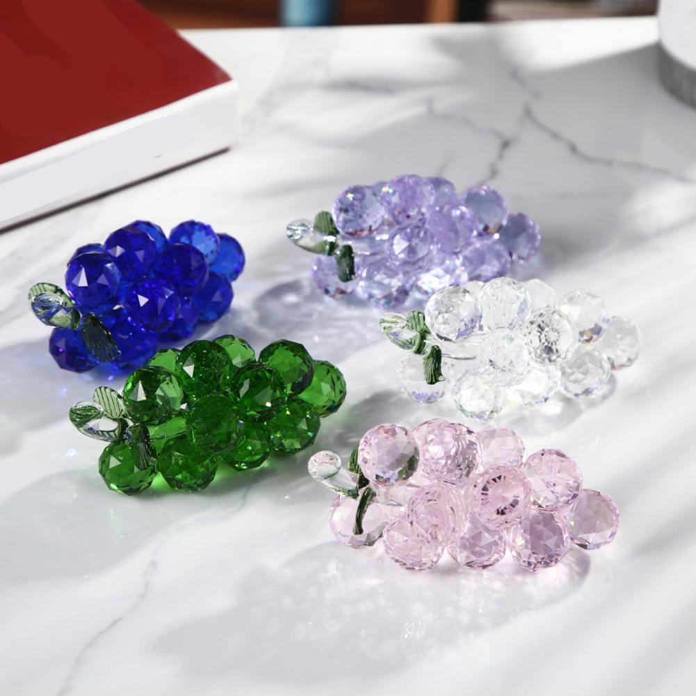 For Crystal Grape Ornament for Wedding Decoration Lattice Cabinet Home Decor