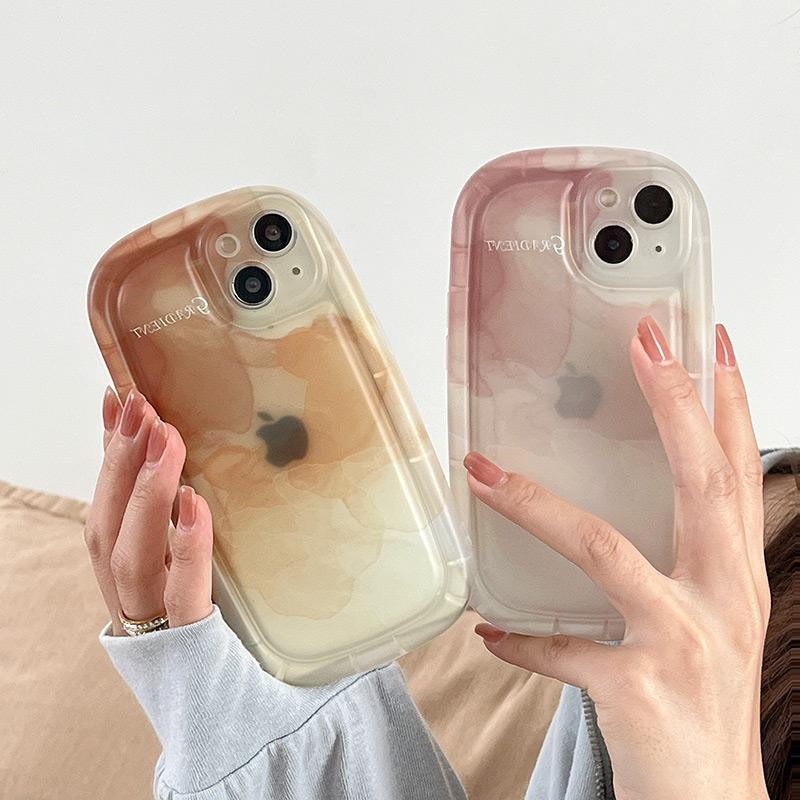 

Ins Розовый градиентный акварельный чехол для телефона на воздушной подушке для iphone 14 13 12 11 Promax X Xr Xs Max 14plus Ударопрочный защитный чехол